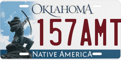 OK license plate 157AMT