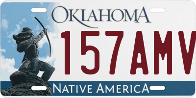OK license plate 157AMV