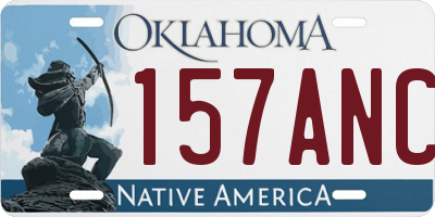 OK license plate 157ANC