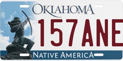 OK license plate 157ANE