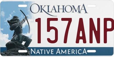 OK license plate 157ANP