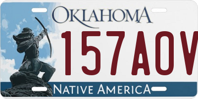 OK license plate 157AOV