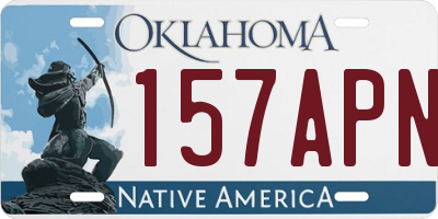 OK license plate 157APN