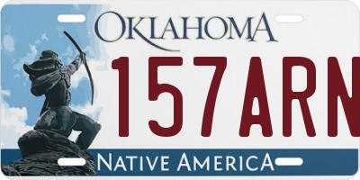 OK license plate 157ARN