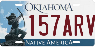 OK license plate 157ARV