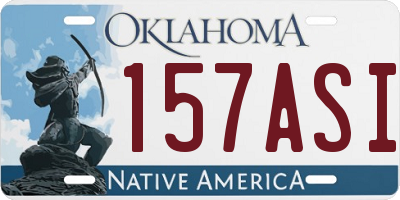 OK license plate 157ASI