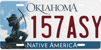OK license plate 157ASY
