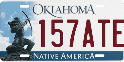 OK license plate 157ATE