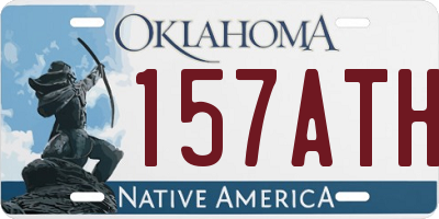 OK license plate 157ATH