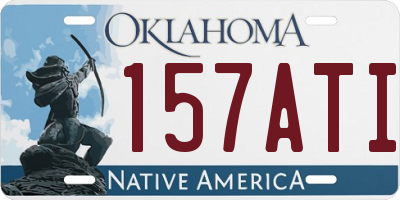 OK license plate 157ATI