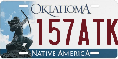 OK license plate 157ATK