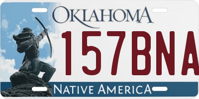 OK license plate 157BNA