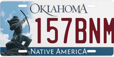 OK license plate 157BNM