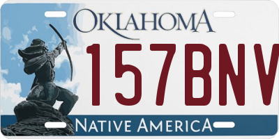 OK license plate 157BNV