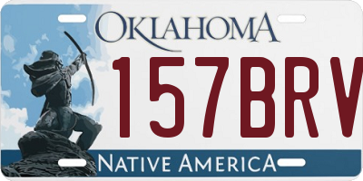 OK license plate 157BRV