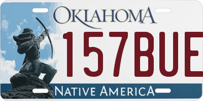 OK license plate 157BUE
