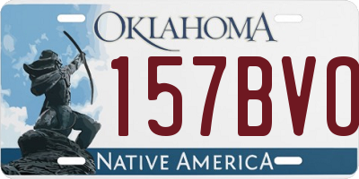 OK license plate 157BVO