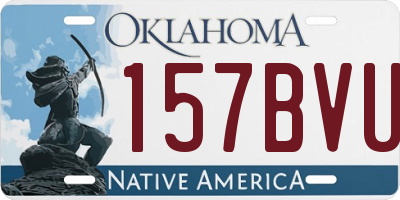 OK license plate 157BVU