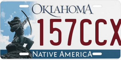 OK license plate 157CCX