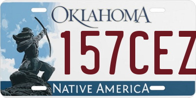 OK license plate 157CEZ