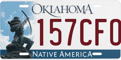 OK license plate 157CFO