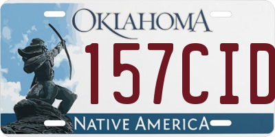 OK license plate 157CID