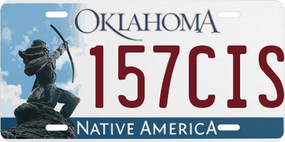 OK license plate 157CIS