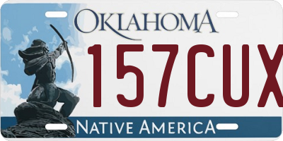 OK license plate 157CUX