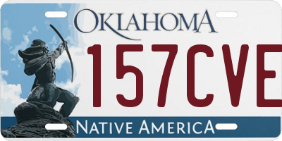 OK license plate 157CVE
