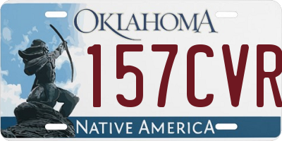 OK license plate 157CVR