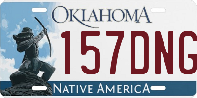 OK license plate 157DNG