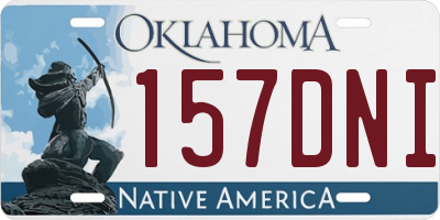 OK license plate 157DNI