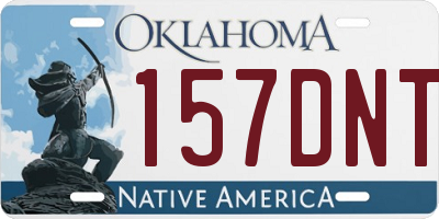 OK license plate 157DNT
