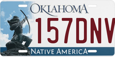 OK license plate 157DNV