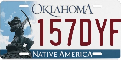 OK license plate 157DYF
