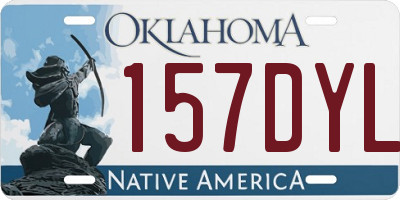 OK license plate 157DYL