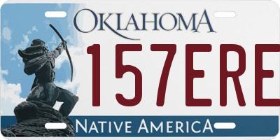 OK license plate 157ERE