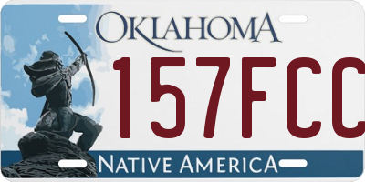 OK license plate 157FCC