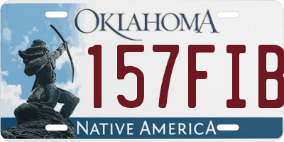 OK license plate 157FIB