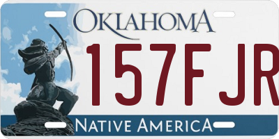 OK license plate 157FJR