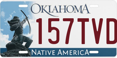OK license plate 157TVD