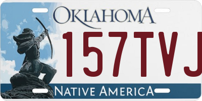 OK license plate 157TVJ