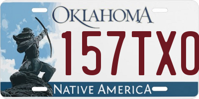 OK license plate 157TXO