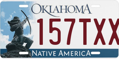 OK license plate 157TXX
