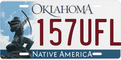 OK license plate 157UFL