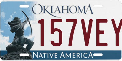 OK license plate 157VEY