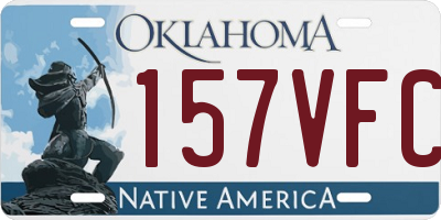 OK license plate 157VFC