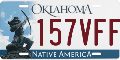 OK license plate 157VFF