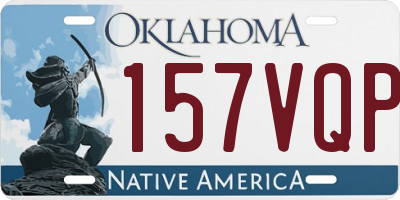 OK license plate 157VQP