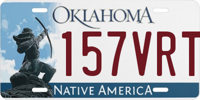 OK license plate 157VRT